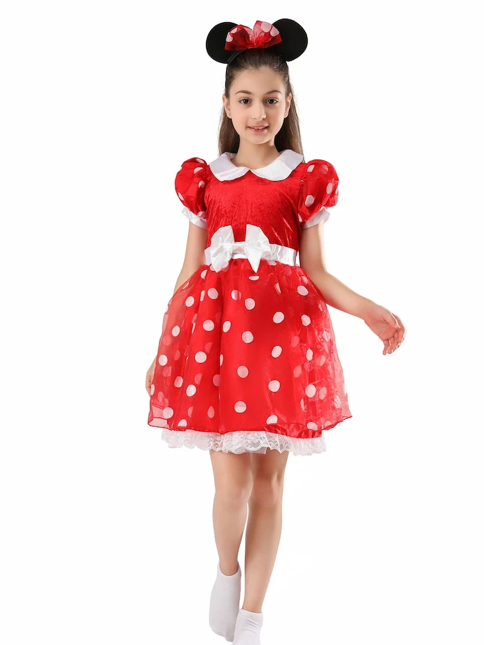 Minnie polka dot skirt2